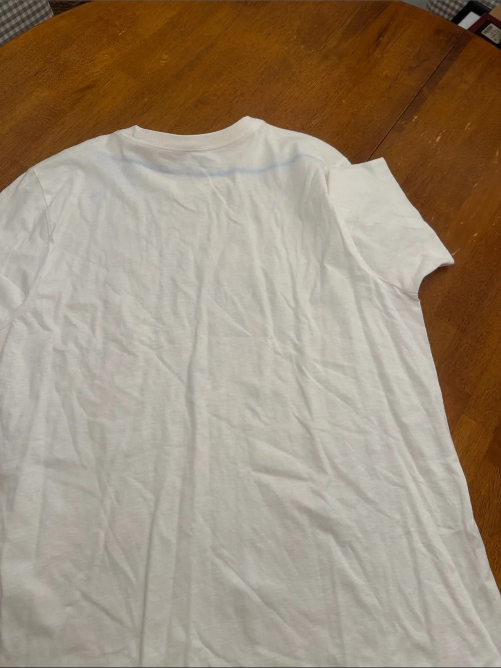 Nike White LA Rams Graphic Short Sleeve Tee with Navy & Yellow Print - Picture 5 of 6
